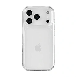 Клип-кейс (накладка) uBear Real Case для Apple iPhone 17 Pro полиуретан, поликарбонат, прозрачный