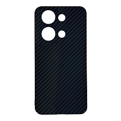 Клип-кейс (накладка) Luxo Carbon для Xiaomi Redmi Note 13 Pro 4G / Note 14S / Poco M6 Pro 4G   пластик, чёрно-серый