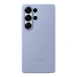 Клип-кейс (накладка) Silicone cover закрытый для Samsung Galaxy S25 Ultra силикон, голубой