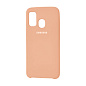 Клип-кейс (накладка) Silicone cover для Samsung Galaxy A21s силикон, пудровый