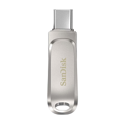 USB-флешка SanDisk Ultra Dual Drive Luxe USB Type-C 64 ГБ (USB 3.2 Gen 1) серебристый