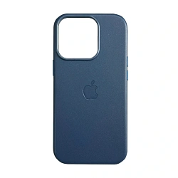 Клип-кейс (накладка) Leather Case MagSafe для Apple iPhone 16 Pro Max кожа, тёмно-синий