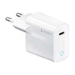 Сетевое зарядное устройство Deppa Wall Charger 20 Вт белый