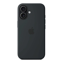 Клип-кейс (накладка) Silicone Case MagSafe для Apple iPhone 17 силикон, чёрный