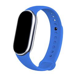 Спортивный ремешок для Xiaomi Smart Band 8 / 9 / 10 силикон синий