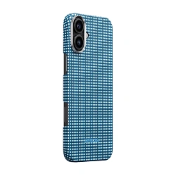Клип-кейс (накладка) Pitaka Ultra-Slim Case для Apple iPhone 16 кевлар (арамид), синий