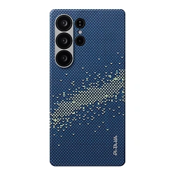 Клип-кейс (накладка) Pitaka Tactile Woven Case для Samsung Galaxy S25 Ultra кевлар (арамид), "млечный путь"