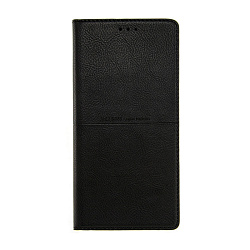 Чехол-книжка Premium Rich Boss для Xiaomi Redmi 10C искусственная кожа, чёрный