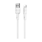 Дата-кабель Borofone BX30 Lightning 1 м, белый