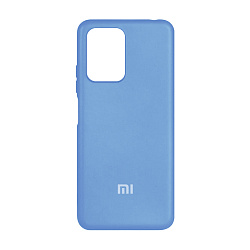 Клип-кейс (накладка) Silicone cover закрытый для Xiaomi Poco X4 GT силикон, голубой