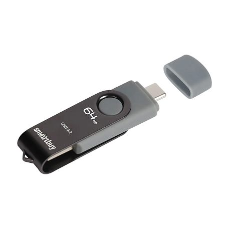 USB-флешка SmartBuy Twist Dual 64 ГБ (USB 3.1) серый - 2