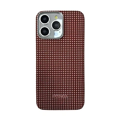 Клип-кейс (накладка) Pitaka Slim and Light MagEZ Case 5 для Apple iPhone 15 Pro Max кевлар (арамид), "огненный"