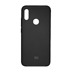 Клип-кейс (накладка) Silicone cover закрытый для Xiaomi Redmi Note 7 / Note 7 Pro / Note 7S силикон, чёрный