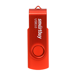 USB-флешка SmartBuy Twist 64 ГБ (USB 3.0) красный