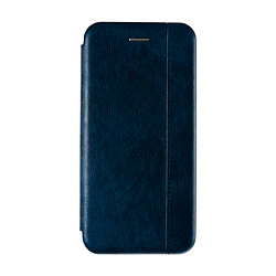 Чехол-книжка Premium для Apple iPhone 11 Pro искусственная кожа, тёмно-синий со строчкой
