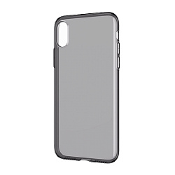 Клип-кейс (накладка) для Apple iPhone X / Xs силикон, затемнённый