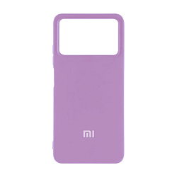 Клип-кейс (накладка) Silicone cover закрытый для Xiaomi Poco M4 Pro 5G силикон, лавандовый