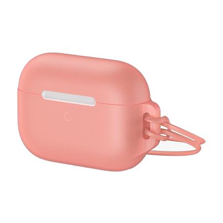 Кобура Baseus Jelly Lanyard для Apple AirPods Pro силикон, розовый - 2