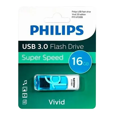 USB-флешка Philips VIVID 3.0 16 ГБ (USB 3.0) синий - 2