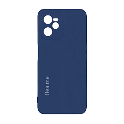 Клип-кейс (накладка) для Realme C35 силикон, тёмно-синий
