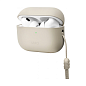 Кобура UNIQ Lino для Apple AirPods Pro 2 поликарбонат, силикон, бежевый - 3