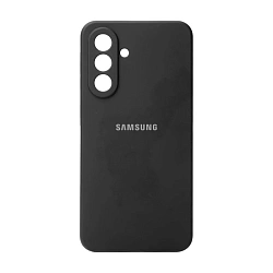 Клип-кейс (накладка) Silicone cover закрытый для Samsung Galaxy A36 силикон, чёрный