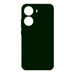 Клип-кейс (накладка) Silicone cover закрытый для Xiaomi Poco X7 Pro 5G силикон, тёмно-зелёный
