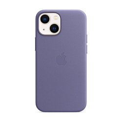 Клип-кейс (накладка) Apple Leather Case MagSafe для Apple iPhone 13 Mini (Уценка) Wisteria