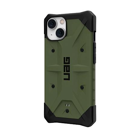 Клип-кейс (накладка) UAG Pathfinder для Apple iPhone 14 поликарбонат, оливковый - 2