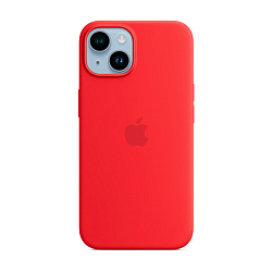 Клип-кейс (накладка) Silicone Case MagSafe для Apple iPhone 14 силикон, красный