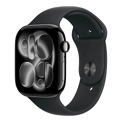 Умные часы Apple Watch Series 11 46mm GPS (Уценка) Jet Black Aluminum Case Black Sport Band M/L
