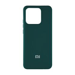 Клип-кейс (накладка) Silicone cover закрытый для Xiaomi 13 силикон, тёмно-зелёный