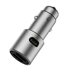 Автомобильное зарядное устройство Xiaomi Car Charger QC 3.0 36 Вт, серебристый