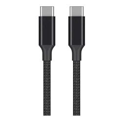 Дата-кабель Deppa Axxa Type-C to Type-C 1 м, чёрный