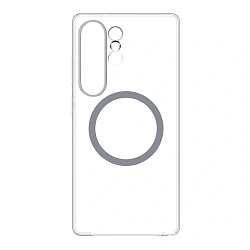 Клип-кейс (накладка)  Clear Case MagSafe для Samsung Galaxy S25 Ultra (Уценка) прозрачный