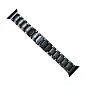 Браслет для Apple Watch 38 / 40 / 41 / 42mm керамика чёрный (пятибусиновый)