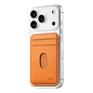 Кардхолдер uBear Split для Apple iPhone экокожа, оранжевый