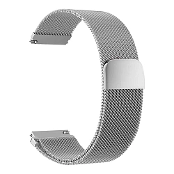 Миланский сетчатый браслет Doossy для Samsung Galaxy Watch 22mm сталь серебристый