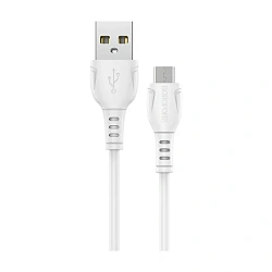 Дата-кабель Borofone BX51 Micro 1 м, белый