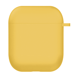 Кобура Silicon Protection Case для Apple AirPods 2018 / 2019 силикон, жёлтый