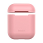 Кобура Baseus Ultrathin Series для Apple AirPods 2018 / 2019 силикон, розовый