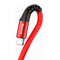Дата-кабель Baseus Fish Eye Spring Lightning 1 м, красный - 2