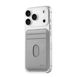 Кардхолдер uBear Split для Apple iPhone экокожа, серый