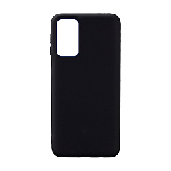 Клип-кейс (накладка) Silicone cover (без лого) для Xiaomi Redmi Note 10 / Redmi Note 10s силикон, чёрный