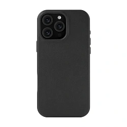 Клип-кейс (накладка) uBear Capital Leather Case для Apple iPhone 16 Pro Max (Уценка) чёрный